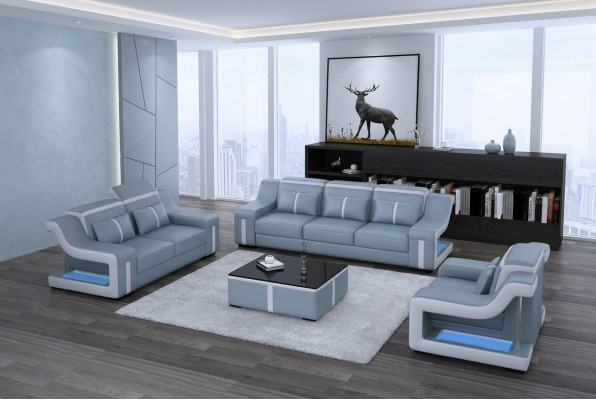Ontwerp bankstel met USB-set Woonkamerset 3+2+1 + salontafel Modern