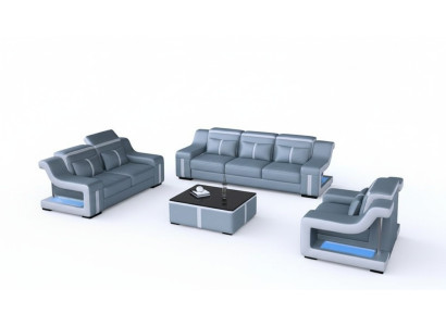Ontwerp bankstel met USB-set Woonkamerset 3+2+1 + salontafel Modern