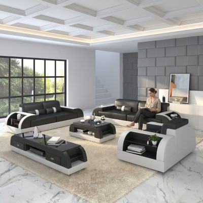 Sofaset 3+2+1 Bank Bekleding Stof Zitkussen Bankstel Lederen Design Banken
