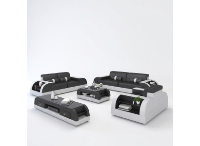 Sofaset 3+2+1 Bank Bekleding Stof Zitkussen Bankstel Lederen Design Banken