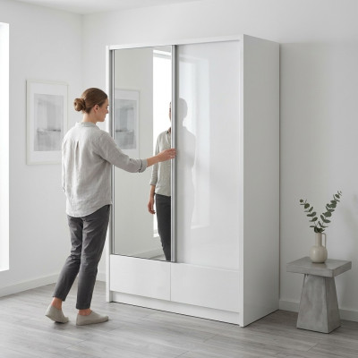 Garderobe Opberg 130cm Plank Kast Archief Schuifdeuren Schuifdeuren Kantoor