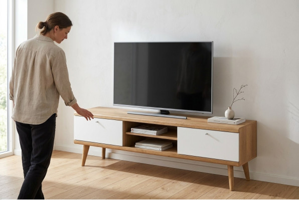 Sideboard PRTV160 TV-kast Laag televisiemeubel Dressoir Woonkamerkast Nieuw