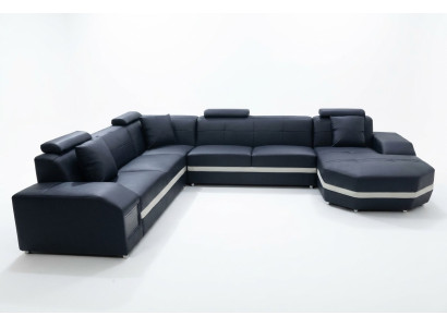 Bank hoekbank ontwerp bekleding hoekbank bank woonlandschap hoekbank U-vorm + USB