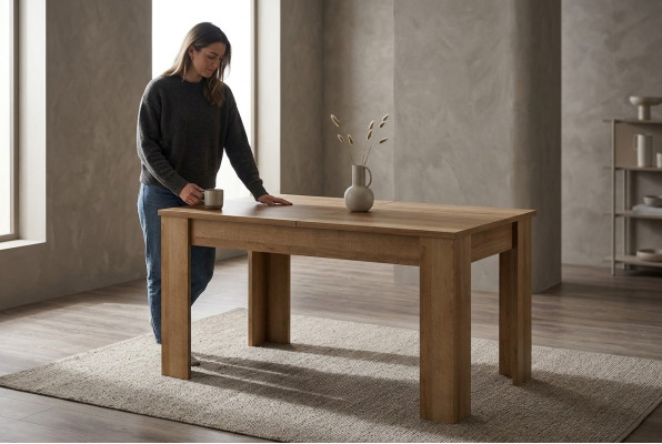 Tafel Moderne eettafel Houten design eettafel Woondecoratie Tafels Eetkamer