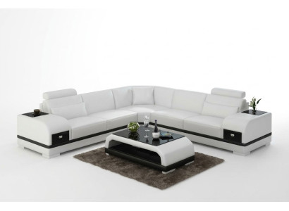 Leren bankbank woongebied hoekbank hoeksuite modern designbankstel G8013B