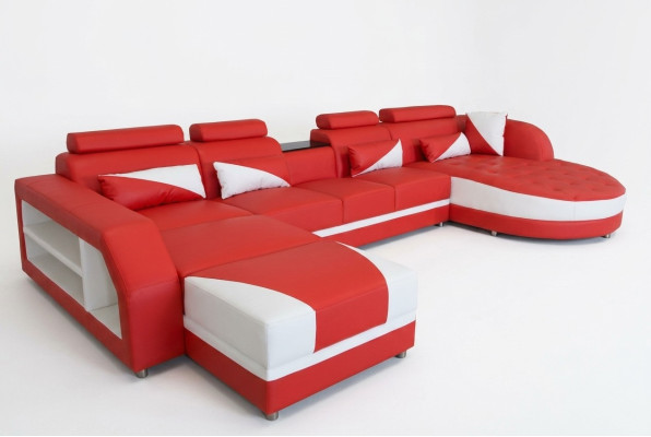 Bank hoekbank ontwerp bekleding hoekbank hoekbank woonlandschap bank U-vorm +USB