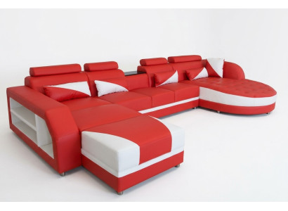Bank hoekbank ontwerp bekleding hoekbank hoekbank woonlandschap bank U-vorm +USB