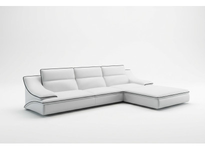 Leren bank met USB, hoekbank hoekbank zitgroep Design Modern Sofa A1160C