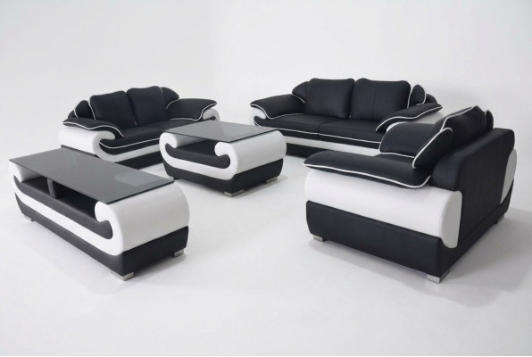 Bankstelsel 5-delig RTV bank tafel 321 zitgroep Moderne stoelen Bank + USB