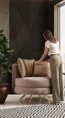 Fauteuil Luxe Design Meubels Klassiek Stijl Design Textiel Woonkamer Lounge Nieuw