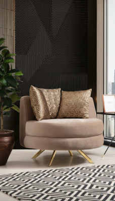Fauteuil Luxe Design Meubels Klassiek Stijl Design Textiel Woonkamer Lounge Nieuw