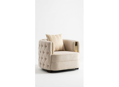 Woonkamer luxe fauteuil Moderne eenzitter Design Chesterfield 1-zits Italiaanse meubels
