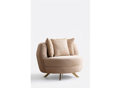 Fauteuil Luxe Meubels Woonkamer Eenzits Fauteuil Textiel Lounge Restaurant