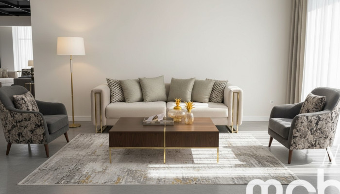 Design Bank Moderne 3-zits Woonkamermeubels Grijs Bankstellen Driezitter Bankstel Bekleding