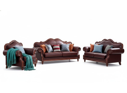 Sofaset 3+2+1 zitsbank Woonkamer Klassiek Meubel Ontwerp Bank