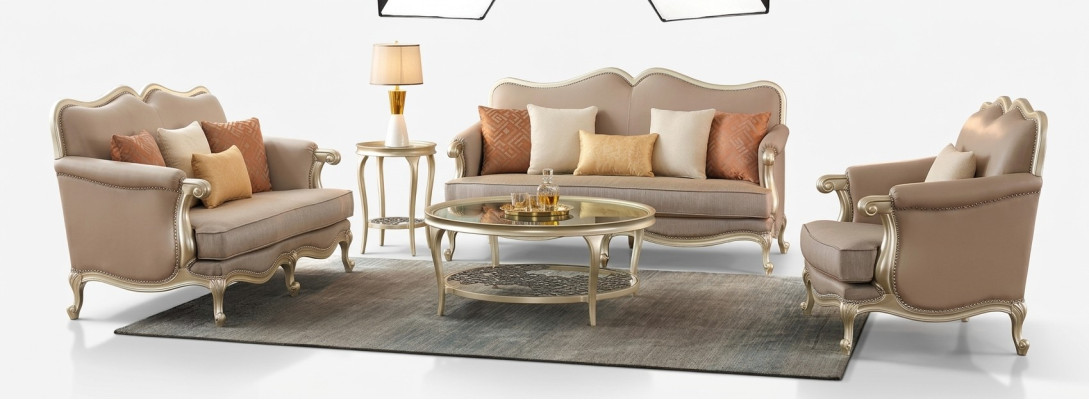 Luxe salontafel Ronde tafel Hotelmeubels Inrichting Tafels Goud