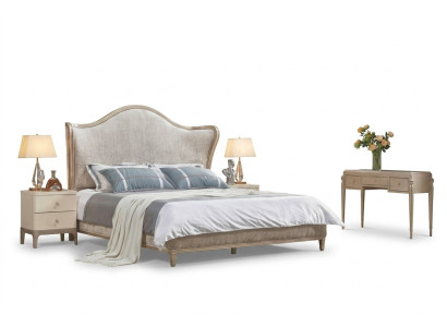 Ontwerp Luxe Dubbele Zilveren Bedden Meubelen Slaapkamer Bed Bekleding Stof Textiel