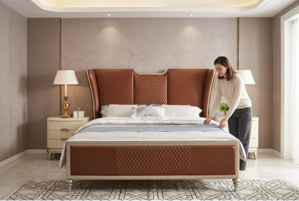Luxe slaapkamermeubels 2x nachtkastjes Moderne bijzettafels 2-delig