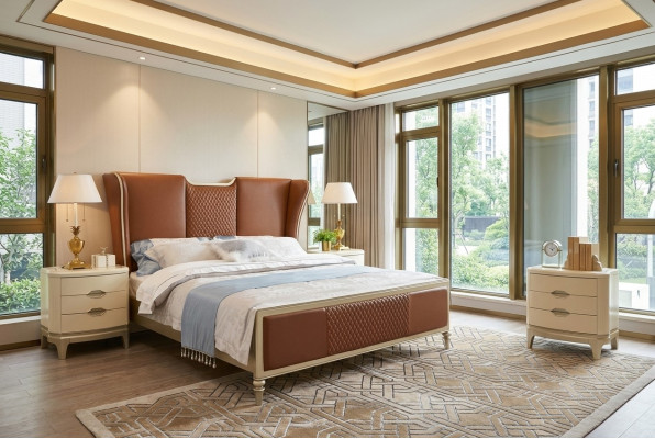 Luxe slaapkamermeubels 2x nachtkastjes Moderne bijzettafels 2-delig