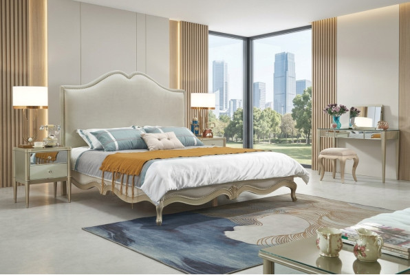 Bedframe Dubbel Bedframe Luxe Bed Hout Bedden Beige Tweepersoonsbedden Hotel