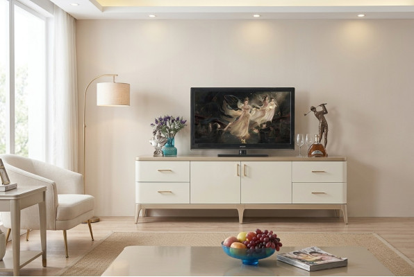 Tv-kast Lowboard Meubels Kasten Woonkamer Sideboard Wit Ladenkast Sideboards
