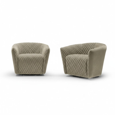 Fauteuil Zitplaats Zitter Ontwerp Woonkamer Bekleding Hout Bekleding Modern Luxe Grijs Nieuw