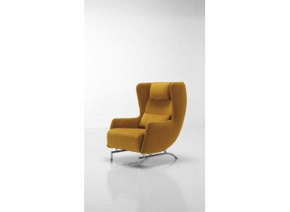 Fauteuil Stoel Eenpersoons Design Geel Bekleding Woonkamer Meubels Oorfauteuil Prianera