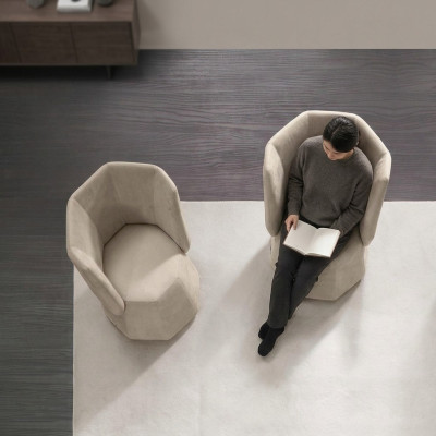 Ontwerp Fauteuil Luxe Eenpersoons Modern Armleuning Textiel 1 Zitmeubel Eenpersoons Prianera
