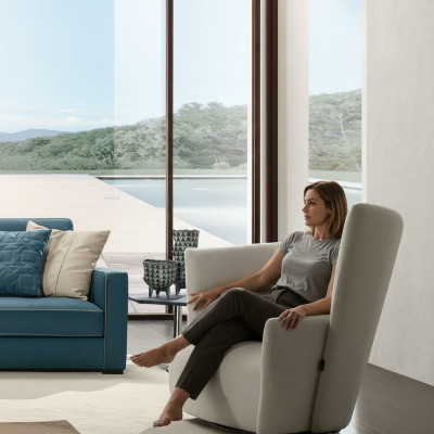 Fauteuil Zit Modern Design Woonkamer Wit Italiaanse Stijl Luxe Prianera Nieuw