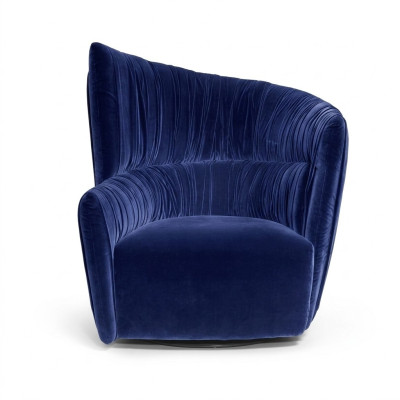 Fauteuil Luxe Design Meubels Blauw Modern Stijl Design Textiel Woonkamer Lounge Nieuw