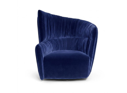 Fauteuil Luxe Design Meubels Blauw Modern Stijl Design Textiel Woonkamer Lounge Nieuw