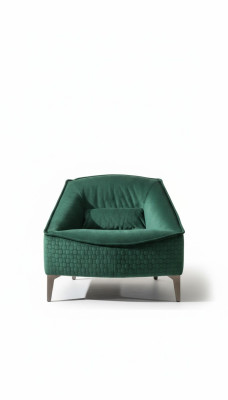Fauteuil Éénzitter Luxe 1-zitter Bekleding Stoel Designer Textiel Zit Stof Modern