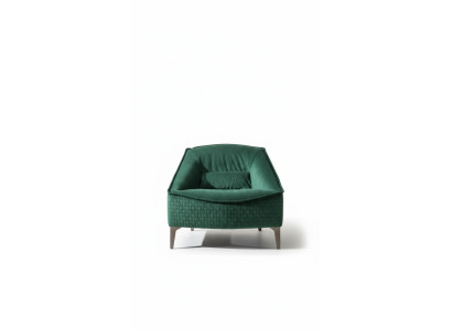 Fauteuil Éénzitter Luxe 1-zitter Bekleding Stoel Designer Textiel Zit Stof Modern