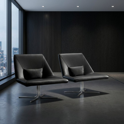 Fauteuil Italiaanse Stijl Luxe 1-Zits Gestoffeerde Designer Fauteuil Leer Prianera