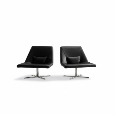 Fauteuil Italiaanse Stijl Luxe 1-Zits Gestoffeerde Designer Fauteuil Leer Prianera