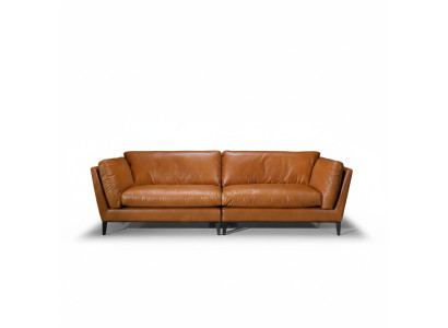 Bankstel 3-zits Bruin Luxe Design Meubels Woonkamer Meubels Leder Prianera Stijl Nieuw