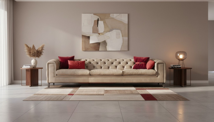 Bankstel 4-zits leren bankstellen Luxe design bank Nieuw Luxe bank Chesterfield Nieuw
