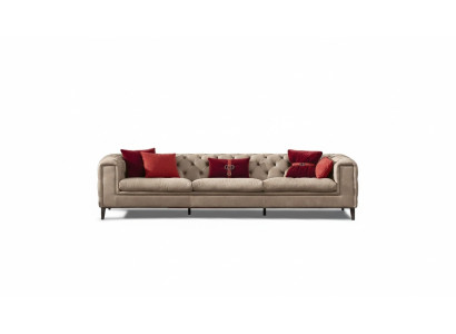 Bankstel 4-zits leren bankstellen Luxe design bank Nieuw Luxe bank Chesterfield Nieuw