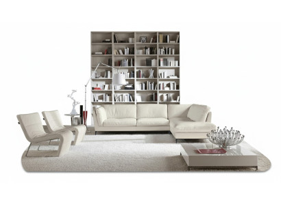 Prianera bank hoekbank woonkamer design leer modern L-vorm