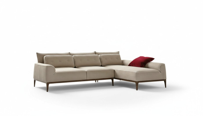 Hoekbank L-vorm Bank Luxe Meubels Bank Grijs Ontwerp Woonkamer Meubels Italiaans