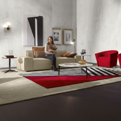 Woonkamerbank 3-zitbank Meubels Hout Beige Bekleding Meubels Bank Bank Nieuw
