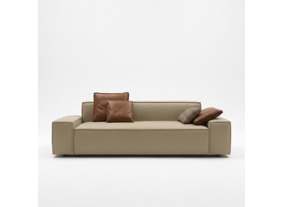 Woonkamerbank 3-zitbank Meubels Hout Beige Bekleding Meubels Bank Bank Nieuw