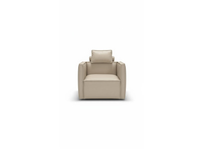 Fauteuil Eenzits Luxe 1 Zitplaats Beklede Zitting Design Beige Zitplaats Leer Prianera Nieuw