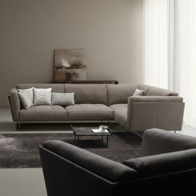Stoff hoekbank L-vorm bank bank ontwerp bekleding textiel luxe bankstellen