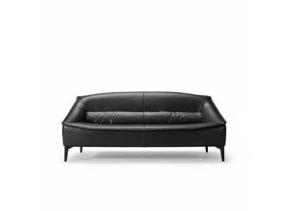 Driepersoons luxe sofa 3-zits banken zit leer design bank meubels stijl zwart