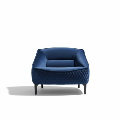Stoel Meubels Modern Stof Lounge Textiel Luxe Zit Relax Meubels Blauw Prianera