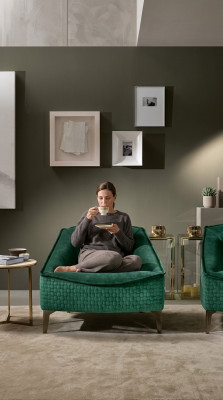 Luxe meubelontwerp fauteuil Klassiek modern design fauteuil Textiel Woonkamer Nieuw
