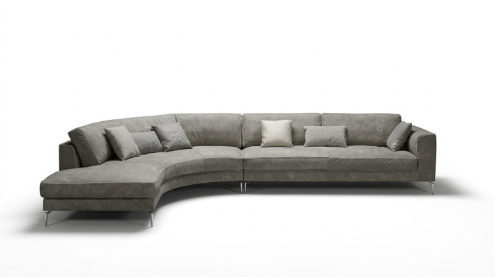 Ontwerp L Vorm Leder Grijs Luxe Banken Nieuwe Hoekbank Bank Sofa's Woonlandschap