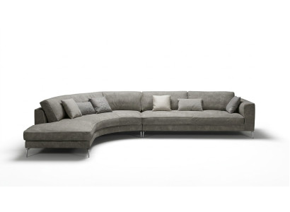 Ontwerp L Vorm Leder Grijs Luxe Banken Nieuwe Hoekbank Bank Sofa's Woonlandschap