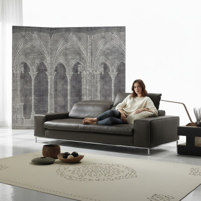 Moderne bank 2-zits luxe lederen bankstellen tweezitter woonkamer design Prianera bank